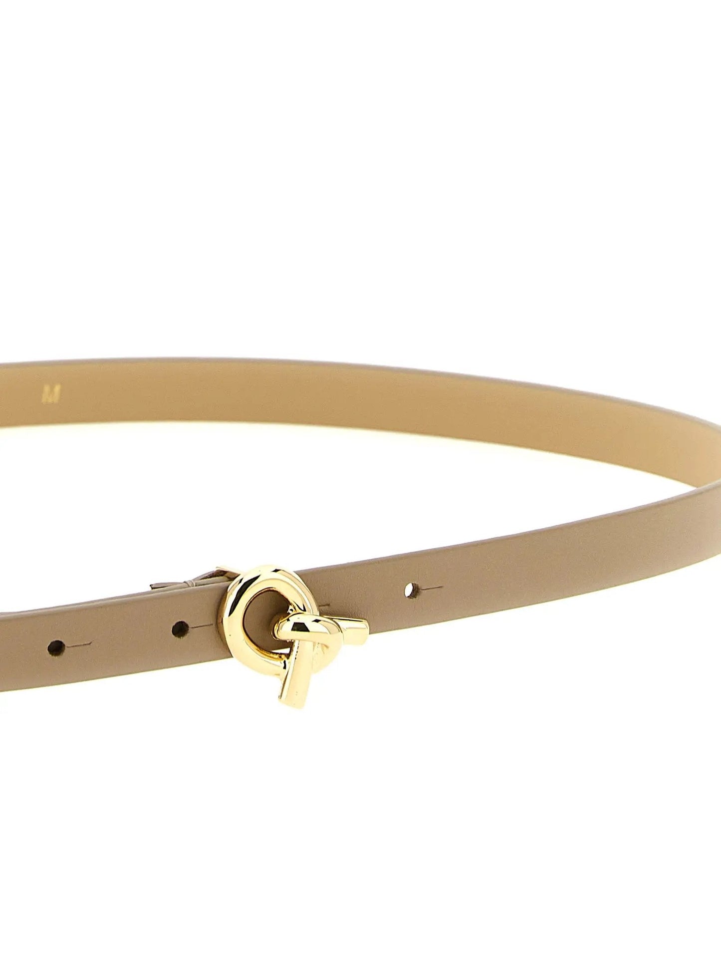 Fabiana Filippi Beige Leather Thin Belt