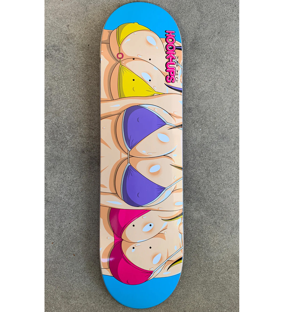 Hook Ups Skateboard Deck 3 Girls 8.25" x 32"