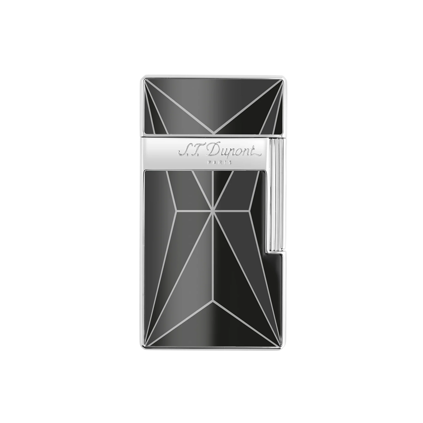 S.T. DUPONT Biggy Chrome Fire X Black Lighter/Briquet 025070