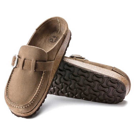 Women's Buckley Suede Leather Gray Taupe Medium/Narrow