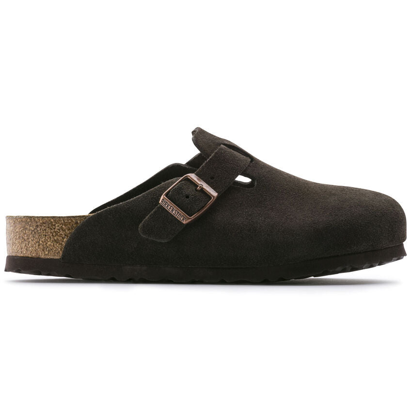 Unisex Boston Soft Footbed Suede Leather Mocha Medium/Narrow