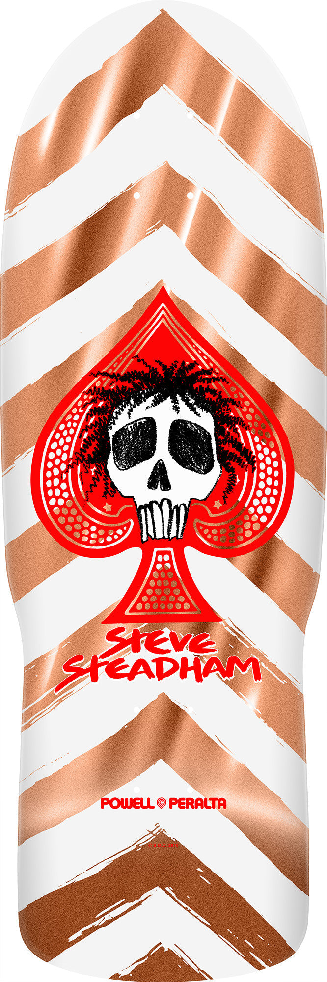 Powell Peralta Steadham Skull & Spade Reissue Deck - 10" Copper Foil