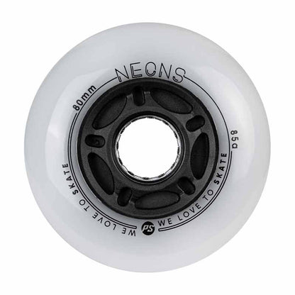 Powerslide Neons LED 80mm/85A Wheels (Pack of 4)